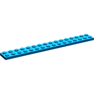 Lego destička 2x16, modrá (428223, 4112880, 4595188)